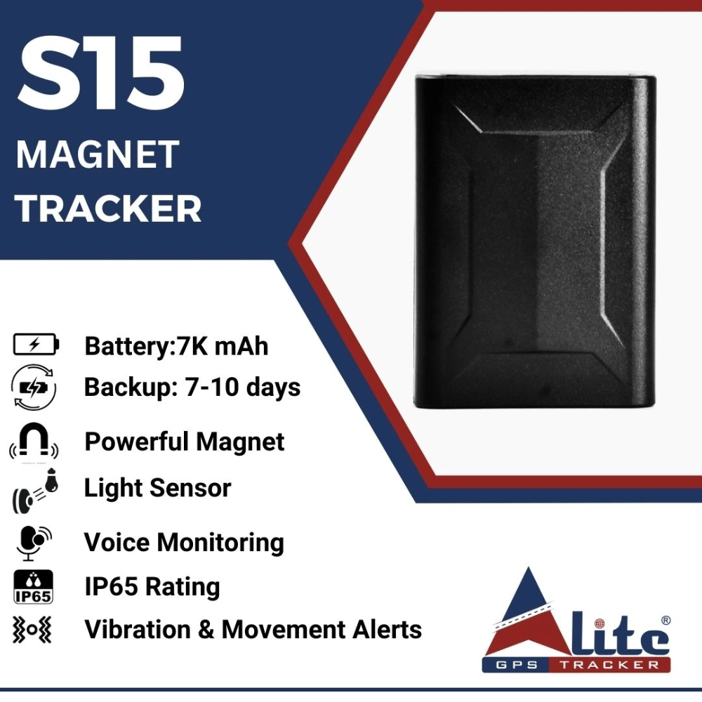Alite Magnet Based GPS Tracker 7000 mAh (S15) (GPS Device+SIM+1 Year Subscription) view 5